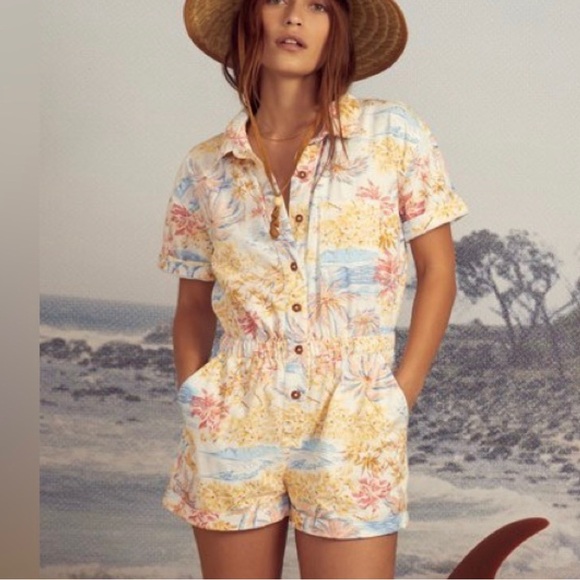 Billabong x Wrangler shorts romper - Picture 6 of 7